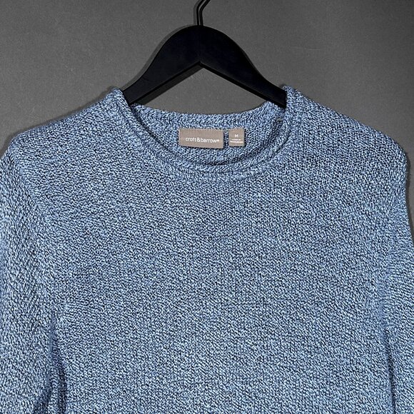 Croft & Barrow Woman's Blue Crew Neck Sweater Size M‎ - Picture 3 of 13